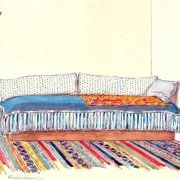 Martinus Rørbye | Tyrkisk sofa – 1836 | Indrammet kunsttryk | Danmarks Guldalder