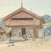 Martinus Rørbye – Bauernhaus 1831 | Giclée Kunstdruck gerahmt