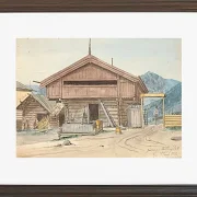 Martinus Rørbye – Bauernhaus 1831 | Giclée Kunstdruck gerahmt