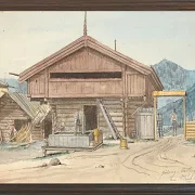 Martinus Rørbye – Bauernhaus 1831 | Giclée Kunstdruck gerahmt
