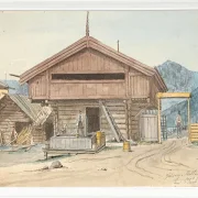 Martinus Rørbye – Bauernhaus 1831 | Giclée Kunstdruck gerahmt