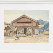 Martinus Rørbye – Bauernhaus 1831 | Giclée Kunstdruck gerahmt