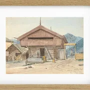 Martinus Rørbye – Bauernhaus 1831 | Giclée Kunstdruck gerahmt