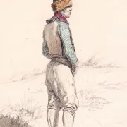 Martinus Rørbye | Der Fischer Lars Gayhede in Skagen - 1847 | Gerahmter Kunstdruck | Goldenes Zeitalter Dänemark