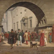 Martinus Rørbye – Das Gefängnis von Kopenhagen 1831 | Giclée Kunstdruck gerahmt