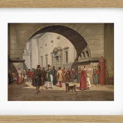 Martinus Rørbye – Das Gefängnis von Kopenhagen 1831 | Giclée Kunstdruck gerahmt