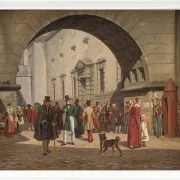 Martinus Rørbye – Das Gefängnis von Kopenhagen 1831 | Giclée Kunstdruck gerahmt