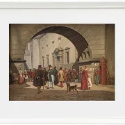 Martinus Rørbye – Das Gefängnis von Kopenhagen 1831 | Giclée Kunstdruck gerahmt