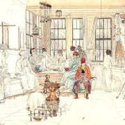 Martinus Rørbye | Das Innere eines türkischen Cafés – 1836 | Gerahmter Kunstdruck | Goldenes Zeitalter Dänemark