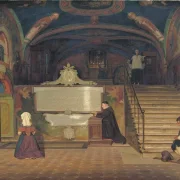Martinus Rørbye | San Benedetto-klosteret i Subiaco - 1843 | Indrammet kunsttryk | Danmarks Guldalder