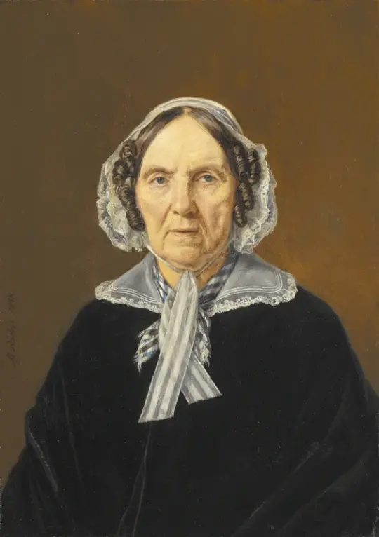 Martinus Rørbye | Frederikke Eleonora Cathrine Rørby – 1848 | Gerahmter Kunstdruck | Goldenes Zeitalter Dänemark