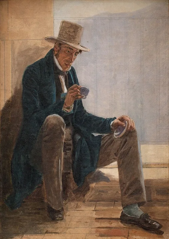 Martinus Rørbye | Martinus Rørbye - 1837 | Gerahmter Kunstdruck | Goldenes Zeitalter Dänemark
