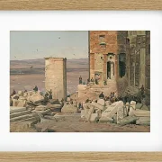Martinus Rørbye – Griechen arbeiten in den Ruinen der Akropolis 1834 | Giclée Kunstdruck gerahmt