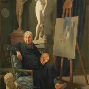 Martinus Rørbye | Porträt des Malers C. A. Lorentzen - 1827  | Gerahmter Kunstdruck | Goldenes Zeitalter Dänemark