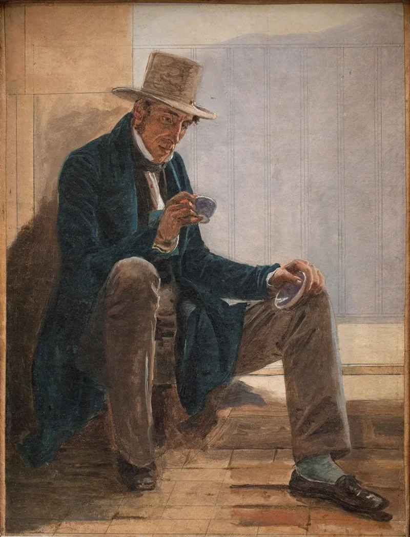 Martinus Rørbye – Martinus Rørbye 1837 | Giclée Kunstdruck gerahmt