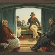 Martinus Rørbye – Reiseszene an Bord eines niederländischen Trawlers 1846 | Giclée Kunstdruck gerahmt