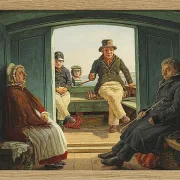 Martinus Rørbye – Reiseszene an Bord eines niederländischen Trawlers 1846 | Giclée Kunstdruck gerahmt