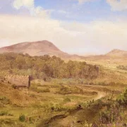 Martinus Rørbye | Landskab ved Blokhus, Jylland – 1848 | Indrammet kunsttryk | Danmarks Guldalder