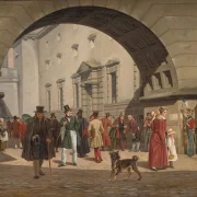 Martinus Rørbye | Das Gefängnis von Kopenhagen – 1831 | Gerahmter Kunstdruck | Goldenes Zeitalter Dänemark