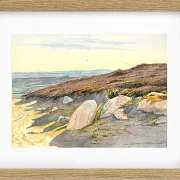 Martinus Rørbye – Von den Gærum-Hügeln in Vendsyssel 1833 | Giclée Kunstdruck gerahmt