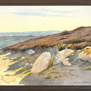 Martinus Rørbye – Von den Gærum-Hügeln in Vendsyssel 1833 | Giclée Kunstdruck gerahmt