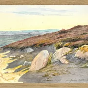 Martinus Rørbye – Von den Gærum-Hügeln in Vendsyssel 1833 | Giclée Kunstdruck gerahmt