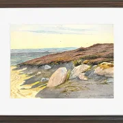 Martinus Rørbye – Von den Gærum-Hügeln in Vendsyssel 1833 | Giclée Kunstdruck gerahmt