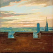 Martinus Rørbye | København ved solnedgang – 1844 | Indrammet kunsttryk | Danmarks Guldalder
