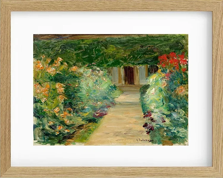 Max Liebermann - 05 Køkkenhaven i Wannsee mod øst 1929 | Indrammet giclée-kunsttryk