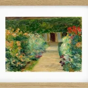 Max Liebermann - 05 Køkkenhaven i Wannsee mod øst 1929 | Indrammet giclée-kunsttryk