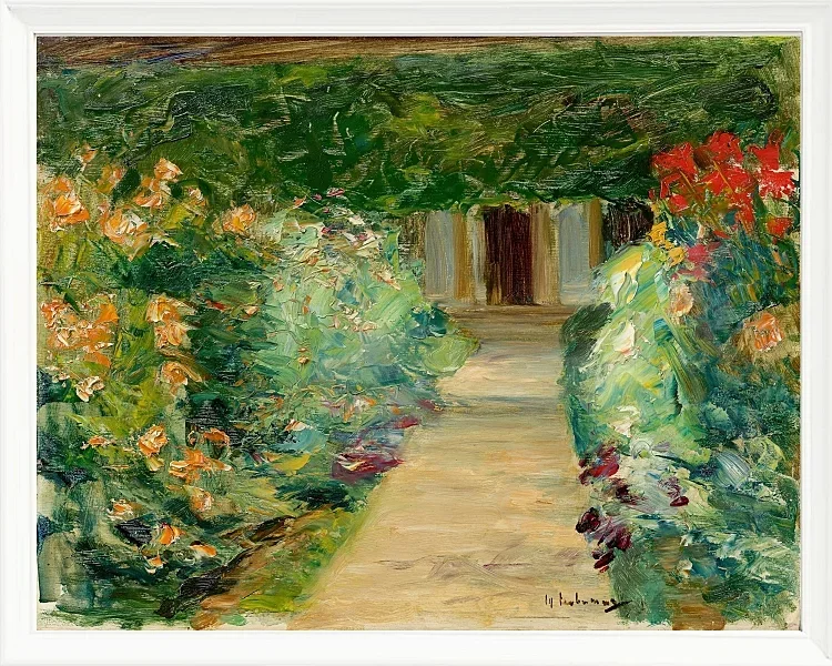 Max Liebermann - 05 Køkkenhaven i Wannsee mod øst 1929 | Indrammet giclée-kunsttryk