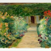Max Liebermann - 05 Køkkenhaven i Wannsee mod øst 1929 | Indrammet giclée-kunsttryk