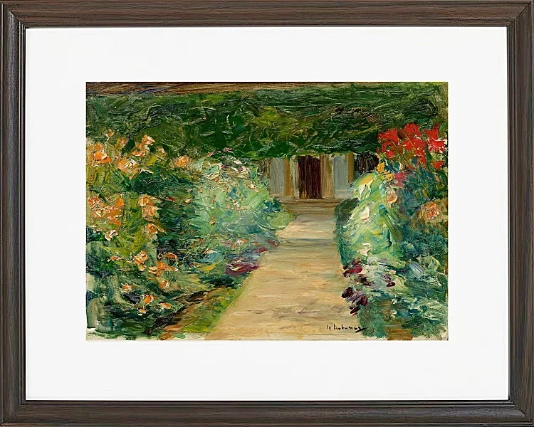 Max Liebermann - 05 Køkkenhaven i Wannsee mod øst 1929 | Indrammet giclée-kunsttryk