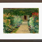 Max Liebermann - 05 Køkkenhaven i Wannsee mod øst 1929 | Indrammet giclée-kunsttryk