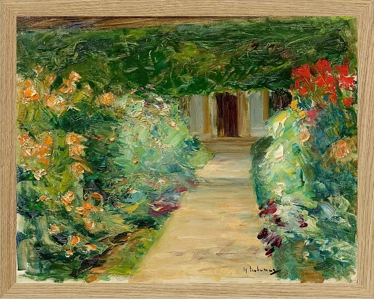 Max Liebermann - 05 Køkkenhaven i Wannsee mod øst 1929 | Indrammet giclée-kunsttryk