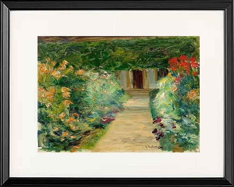 Max Liebermann - 05 Køkkenhaven i Wannsee mod øst 1929 | Indrammet giclée-kunsttryk