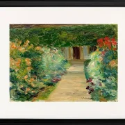 Max Liebermann - 05 Køkkenhaven i Wannsee mod øst 1929 | Indrammet giclée-kunsttryk