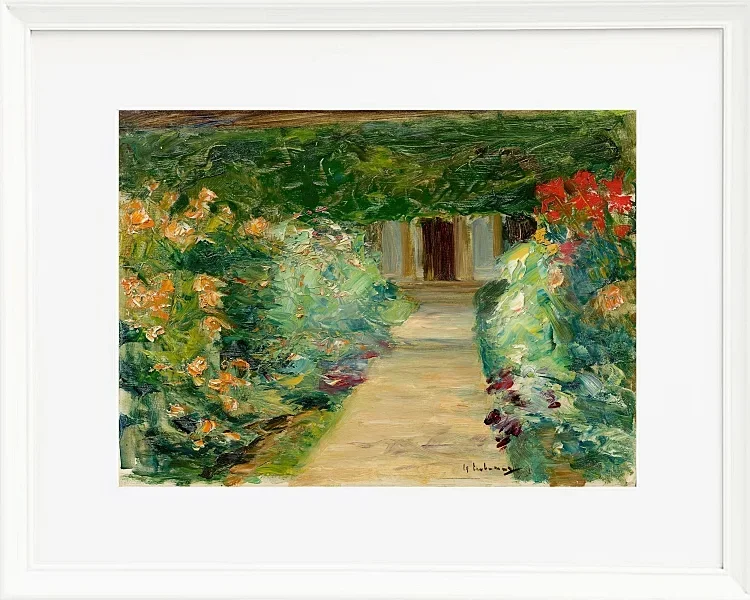 Max Liebermann - 05 Køkkenhaven i Wannsee mod øst 1929 | Indrammet giclée-kunsttryk