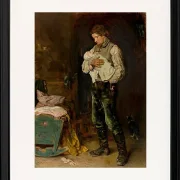 Max Liebermann - 06 Der Witwer 1873 | Giclée Kunstdruck gerahmt