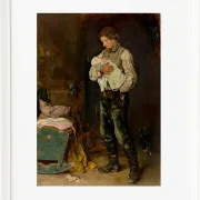 Max Liebermann - 06 Der Witwer 1873 | Giclée Kunstdruck gerahmt