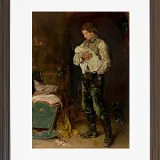 Max Liebermann - 06 Der Witwer 1873 | Giclée Kunstdruck gerahmt
