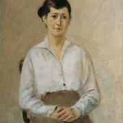 Max Liebermann - 14 Käthe Liebermann, die Tochter des Künstlers 1916 | Giclée Kunstdruck gerahmt