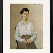 Max Liebermann - 14 Käthe Liebermann, die Tochter des Künstlers 1916 | Giclée Kunstdruck gerahmt