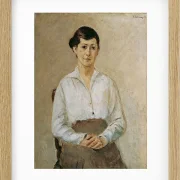Max Liebermann - 14 Käthe Liebermann, die Tochter des Künstlers 1916 | Giclée Kunstdruck gerahmt