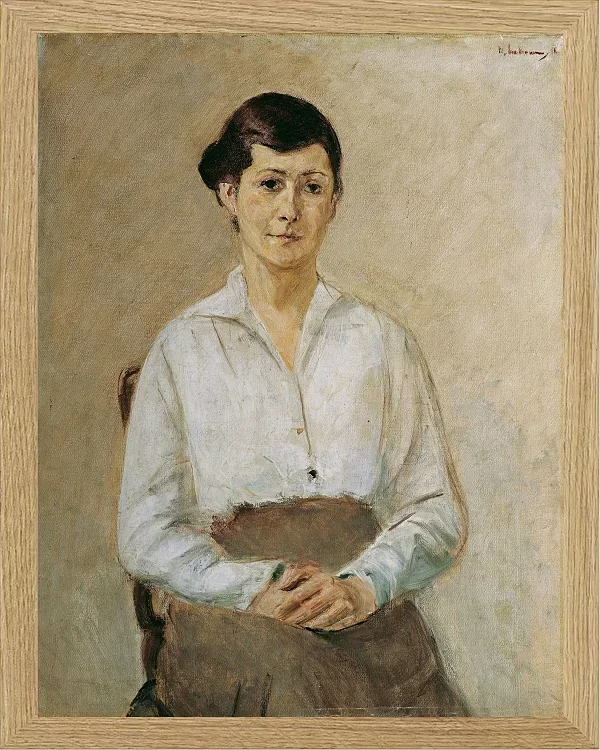 Max Liebermann - 14 Käthe Liebermann, die Tochter des Künstlers 1916 | Giclée Kunstdruck gerahmt