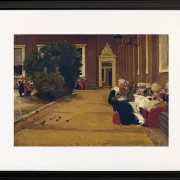 Max Liebermann - 17 Waisenmädchen in Amsterdam 1876 | Giclée Kunstdruck gerahmt