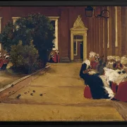 Max Liebermann - 17 Waisenmädchen in Amsterdam 1876 | Giclée Kunstdruck gerahmt