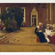 Max Liebermann - 17 Waisenmädchen in Amsterdam 1876 | Giclée Kunstdruck gerahmt