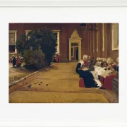 Max Liebermann - 17 Waisenmädchen in Amsterdam 1876 | Giclée Kunstdruck gerahmt