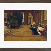 Max Liebermann - 17 Waisenmädchen in Amsterdam 1876 | Giclée Kunstdruck gerahmt